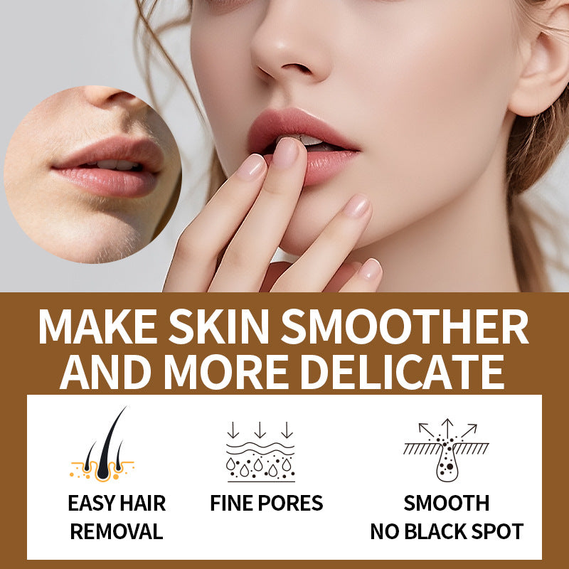 TikTok Hot Sell Coconut Oil Facial Hair Removal Cream – Gentle & Painless Smooth Skin