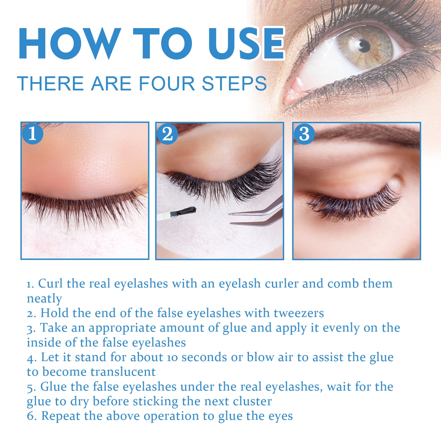 EELHOE Eyelash Glue – Gentle, Quick-Dry, Long-Lasting & Easy Removal Lash Adhesive