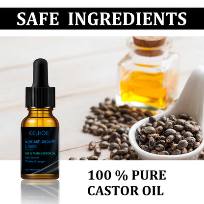 EELHOE Castor Oil Eyelash Serum – Curling, Moisturizing, and Natural Lash Care (10ml)