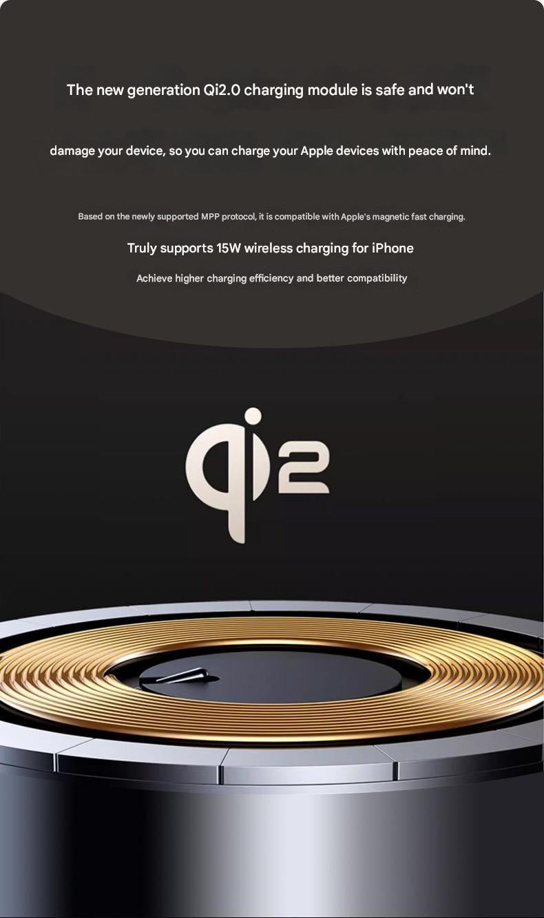 3-in-1 Magnetic Wireless Charger with Electric Pop-Up | Qi2 Certified