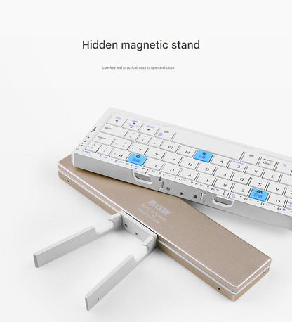 TikTok Hot Sale | BOW Foldable Bluetooth Keyboard – Portable Universal Keyboard for iPad, Android, Xiaomi & Smartphones