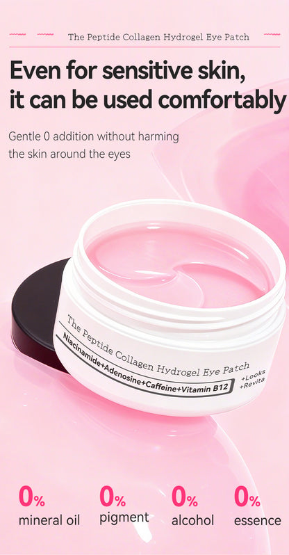 TikTok Viral Collagen Hydrogel Eye Patches (60 Pcs) – Depuffing, Hydrating & Brightening Eye Masks