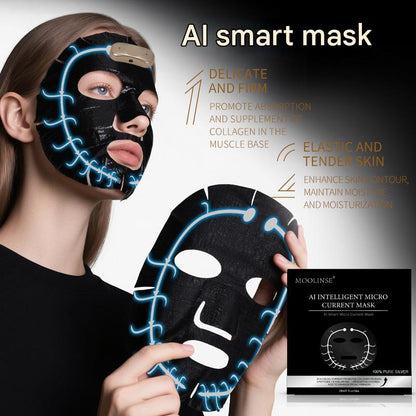 TikTok Hot Sell | AI Smart Microcurrent Collagen Face Mask – Deep Hydration, Firming & Anti-Wrinkle Skin Care