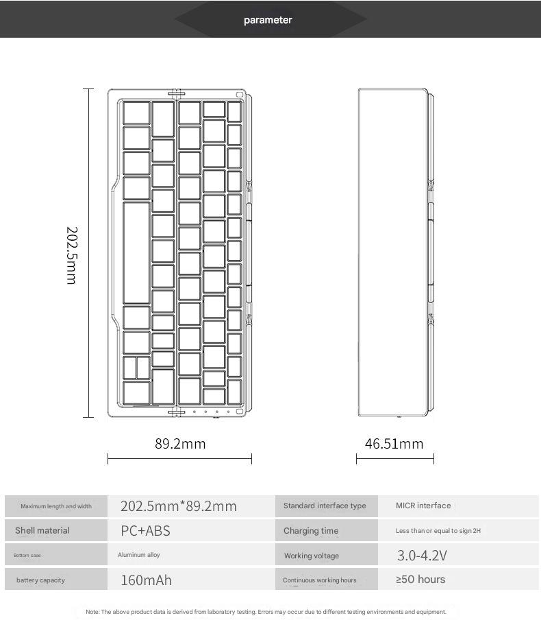 TikTok Hot Sale | BOW Foldable Bluetooth Keyboard – Portable Universal Keyboard for iPad, Android, Xiaomi & Smartphones