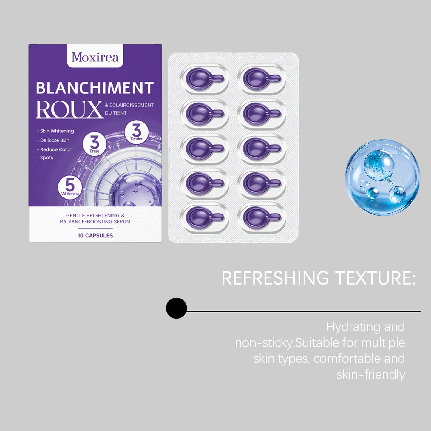 TikTok Best Seller – Moxirea Brightening & Hydrating Facial Serum Capsules