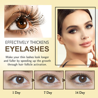 EELHOE Eyelash Growth Serum – Lengthening, Curling, Moisturizing Lash & Brow Enhancer (20ml + 2 Brushes)