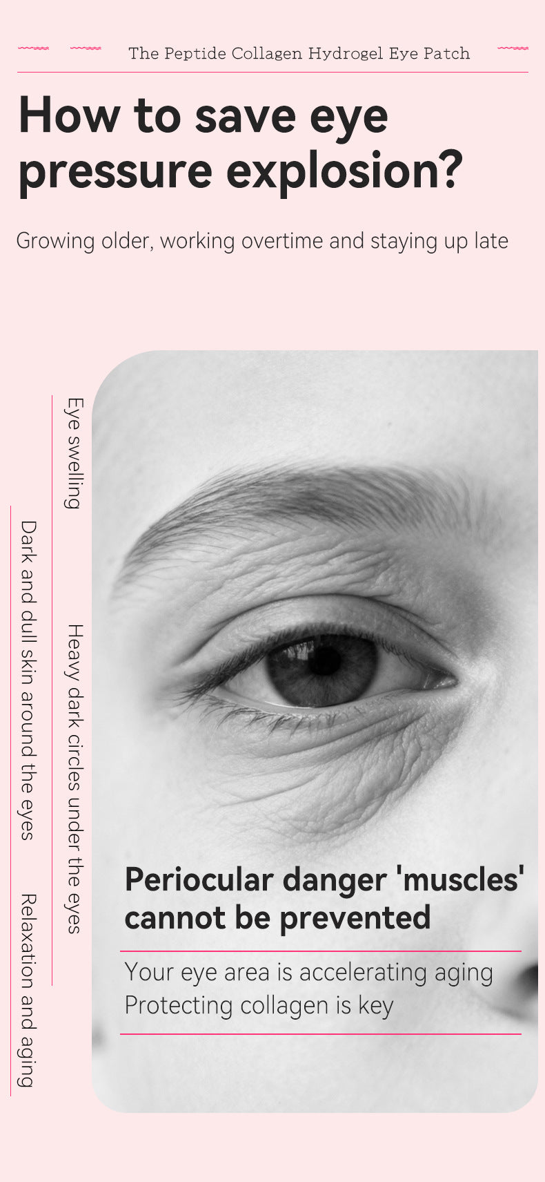 TikTok Viral Collagen Hydrogel Eye Patches (60 Pcs) – Depuffing, Hydrating & Brightening Eye Masks