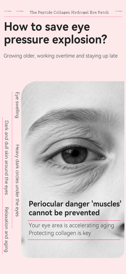 TikTok Viral Collagen Hydrogel Eye Patches (60 Pcs) – Depuffing, Hydrating & Brightening Eye Masks