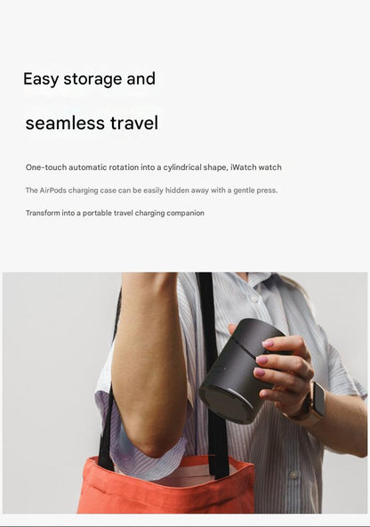 3-in-1 Magnetic Wireless Charger with Electric Pop-Up | Qi2 Certified