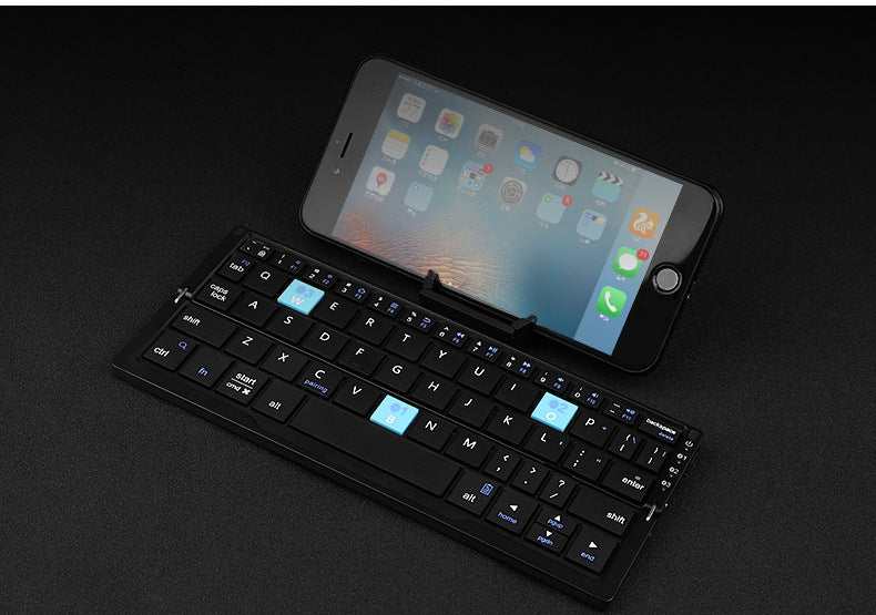 TikTok Hot Sale | BOW Foldable Bluetooth Keyboard – Portable Universal Keyboard for iPad, Android, Xiaomi & Smartphones