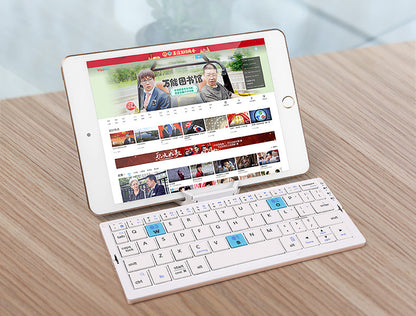 TikTok Hot Sale | BOW Foldable Bluetooth Keyboard – Portable Universal Keyboard for iPad, Android, Xiaomi & Smartphones