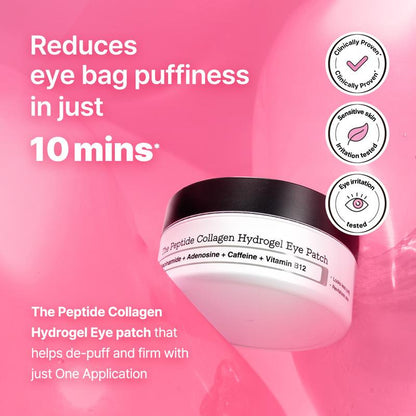 TikTok Viral Collagen Hydrogel Eye Patches (60 Pcs) – Depuffing, Hydrating & Brightening Eye Masks
