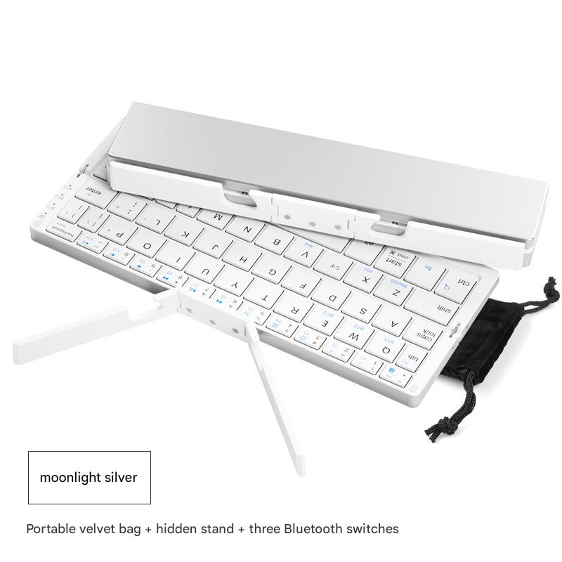 TikTok Hot Sale | BOW Foldable Bluetooth Keyboard – Portable Universal Keyboard for iPad, Android, Xiaomi & Smartphones