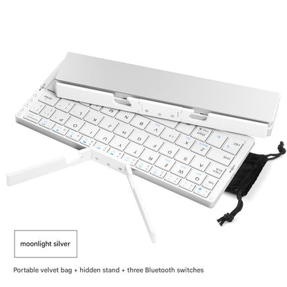 TikTok Hot Sale | BOW Foldable Bluetooth Keyboard – Portable Universal Keyboard for iPad, Android, Xiaomi & Smartphones