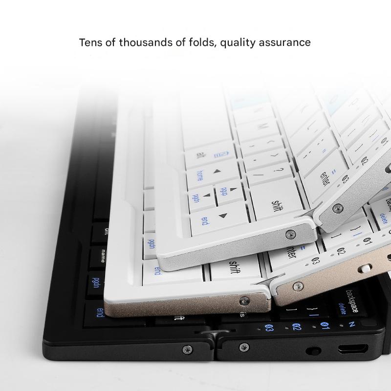 TikTok Hot Sale | BOW Foldable Bluetooth Keyboard – Portable Universal Keyboard for iPad, Android, Xiaomi & Smartphones