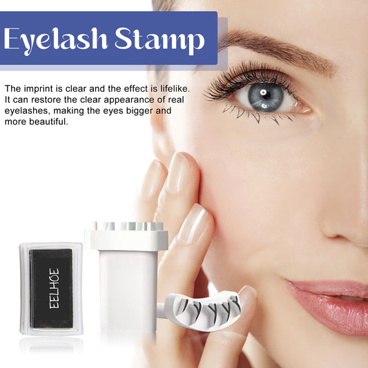 EELHOE DIY Eyelash Stamp – Silicone Lash Stamp Tool, Reusable, Waterproof & Smudge-Proof for Effortless Eye Makeup