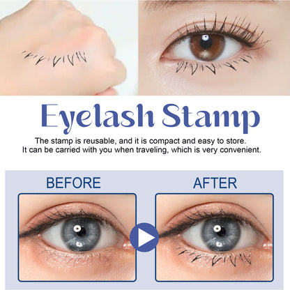 EELHOE DIY Eyelash Stamp – Silicone Lash Stamp Tool, Reusable, Waterproof & Smudge-Proof for Effortless Eye Makeup