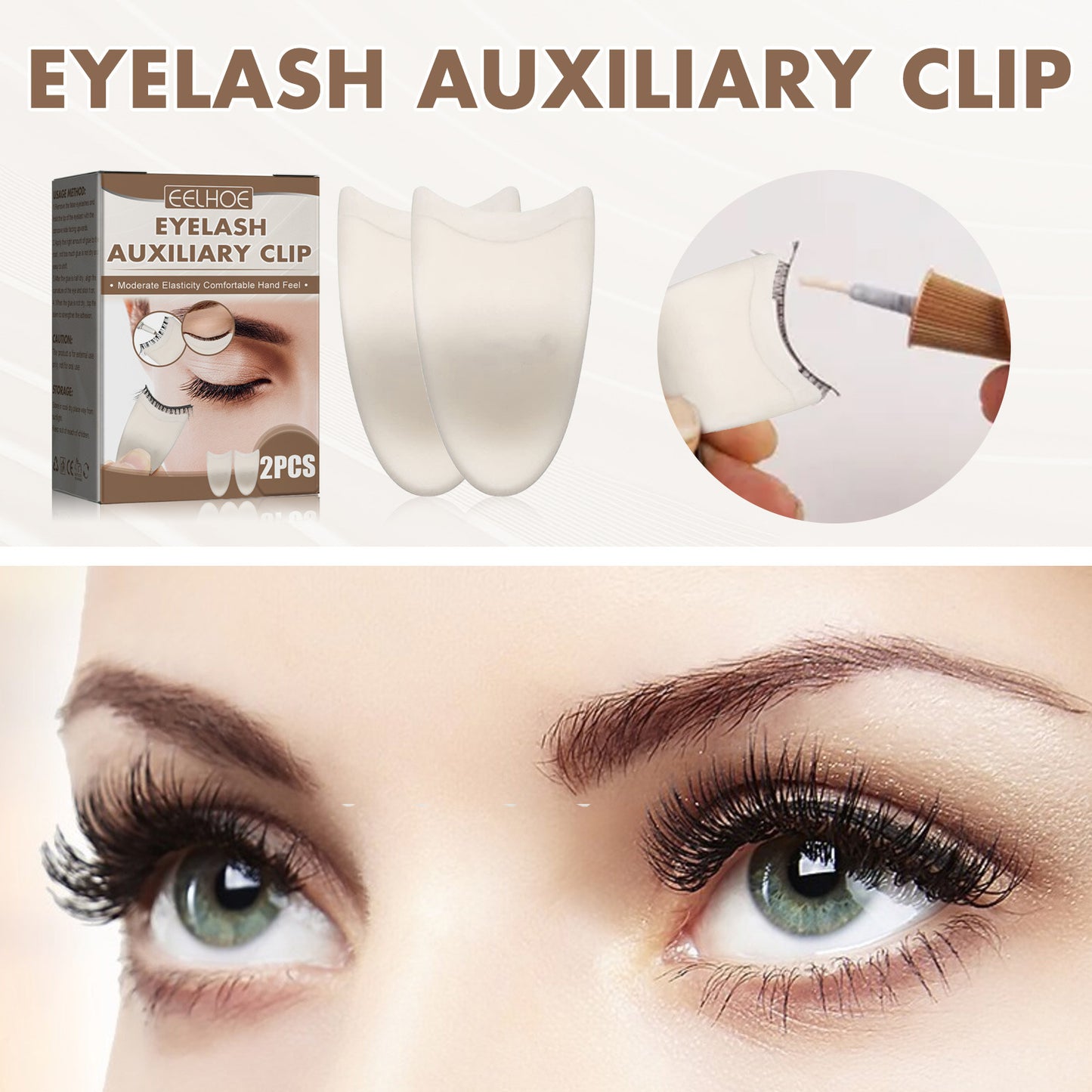 EELHOE Eyelash Applicator Tool – Safe, Beginner-Friendly False Lash Helper for Precise & Effortless Application